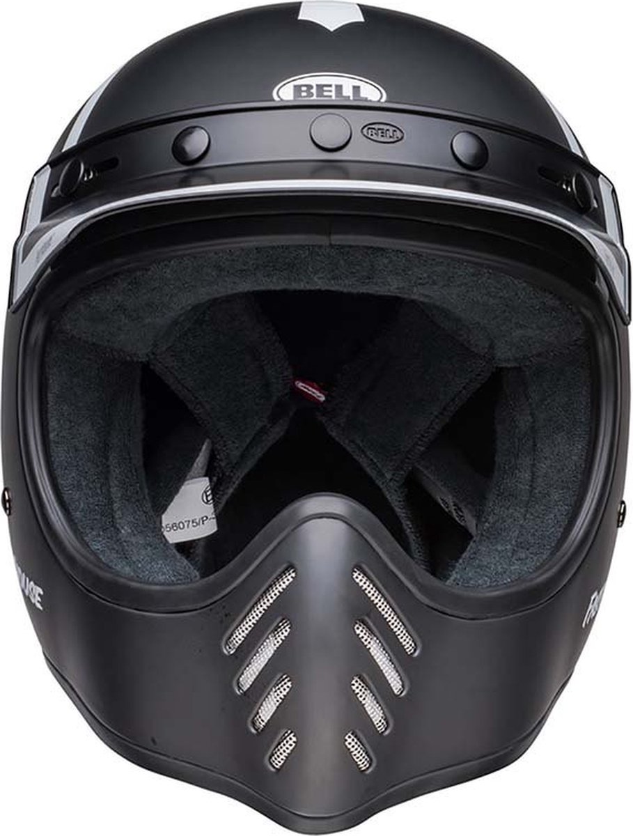 Bell Moto-3 Fasthouse Old Road Black White Helmet Full Face XL - Maat XL - Helm