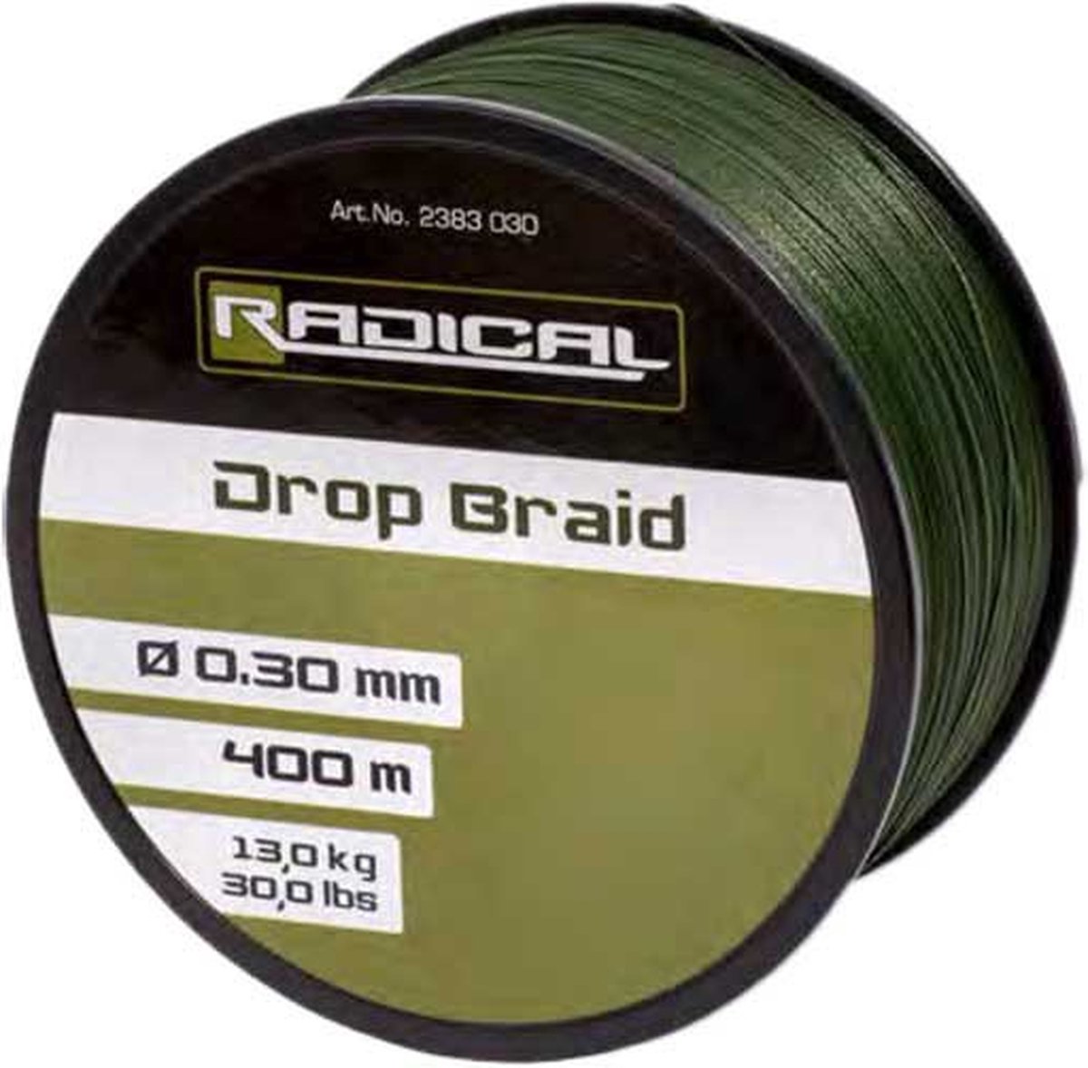 Radical Drop Gevlochten Vislijn 400 M Groen 0.250 mm