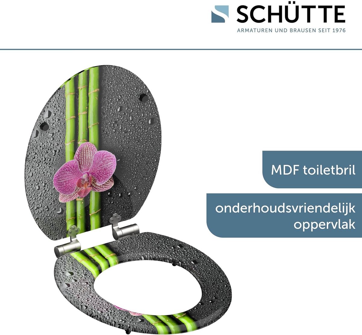 Goedkoopste closing mechanism I High quality - toiletdeksel met snelsluiting voor eenvoudige reiniging, Duroplast wc-deksel