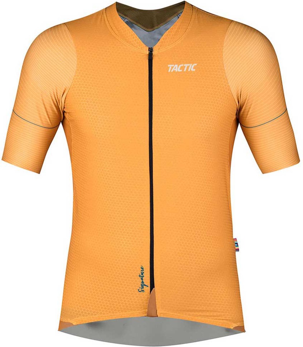 Tactic Signature Korte Mouw Wielertrui Geel XS Man
