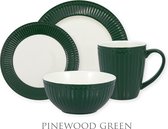 GreenGate Alice Pinewood Green Serviesset 4-delig - 1 persoons