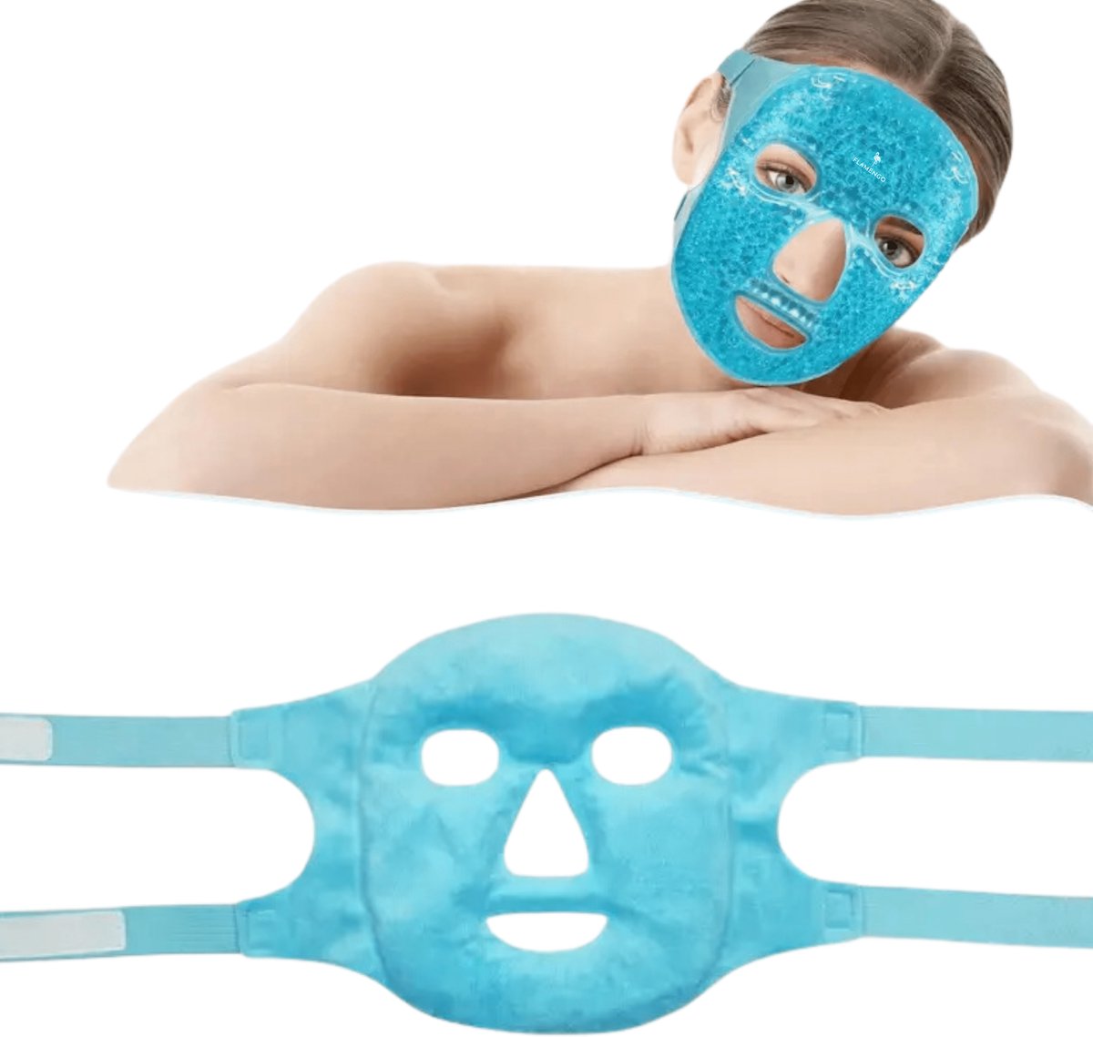 Flamengo® Hot Cold Masker - warm koud Compres - oogmasker - koelmasker ijsmasker ijsroller — afbeelding 3