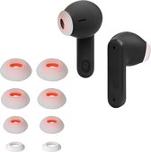 kwmobile 8x Reserve covers voor oordopjes geschikt voor JBL Tune Flex - 4 maten - Silicone dopjes voor in-ear headphones