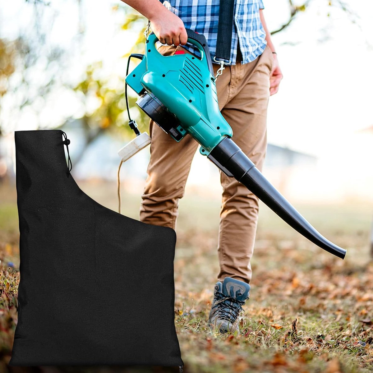 Sac Aspirateur de Souffleur Feuilles, Sac de Rangement pour Souffleur de  Feuilles, Sac de Collecte Universel pour Feuilles de Jardin