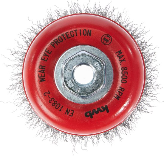 Komstaaldraadborstel (haakse slijper) voor metaal, beton, diameter 95mm