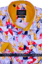 Mannen Blouse - Slim Fit - Heren Overhemden met Kleurrijke Prints.