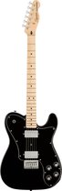 Squier Affinity Series Telecaster Deluxe MN Black - Elektrische gitaar