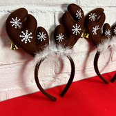 Décoration de cheveux de Noël Renne avec cloches et étoiles