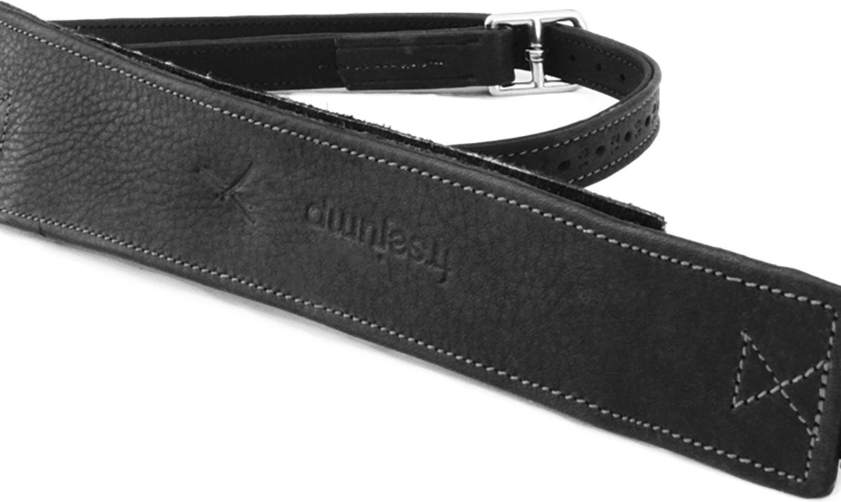 Freejump Étrivières Progrip Cuir Noir
