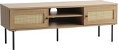 Tv-meubel Eiken Melamine - Rotan - 1 Plank - 120x40x43cm
