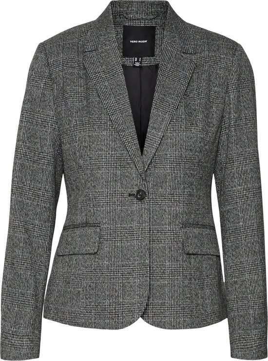 Blazer Boyfriend VERO MODA - Taille 38 - Noir Avec Détails Chameau Et Dorés - Occasion Parfait état