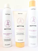 Kemon ACTYVA Colour TRIO Shampoo 250ml + Mask 200ml +Spray 200ml