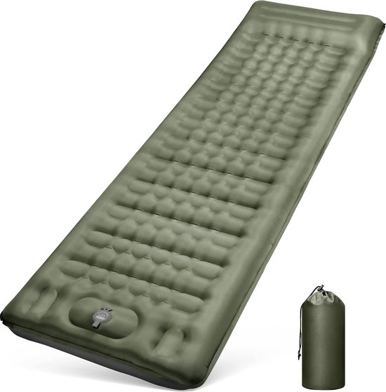Ciskotu Matelas De Camping Avec Pompe à Pied, Épaisseur Améliorée 9cm
