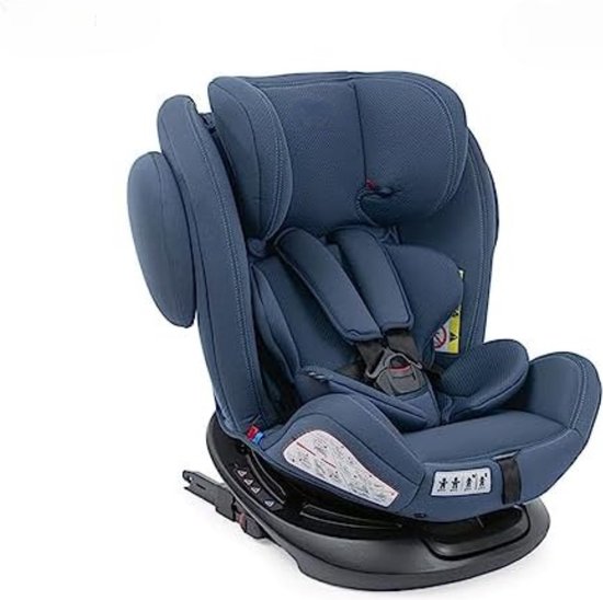 Siège-auto isofix groupe 0+/1/2/3 bleu jean