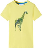 vidaXL-Kindershirt-met-girafprint-140-geel