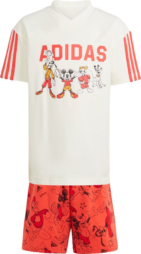 adidas Sportswear adidas x Disney Mickey Mouse Tee Set - Kinderen - Wit- 98