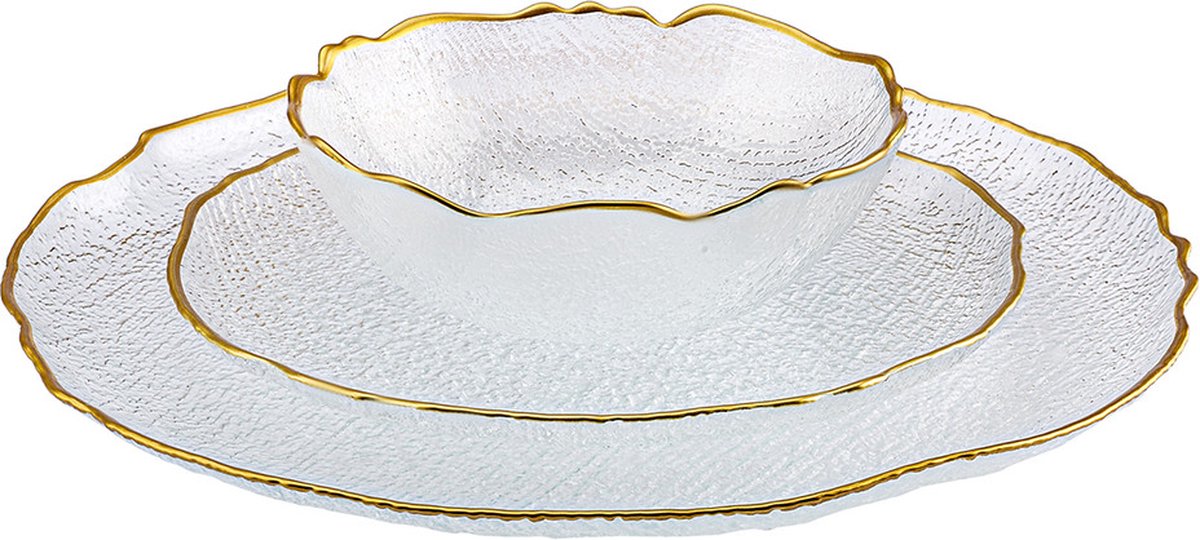 Karaca Milanda 12 - delige glazen servies set voor 4 personen