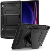 Spigen Tablet Hoes Geschikt voor Samsung Galaxy Tab S9 - Spigen Tough Armor Pro Backcover - Zwart