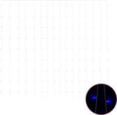 vidaXL - Lichtsnoergordijn - met - 300 - LED's - en - 8 - functies - 3x3 - m - blauw