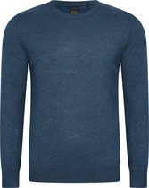 Mario Russo Ronde Hals Pullover - Trui Heren - Sweater Heren - Jeans Blauw - 3XL