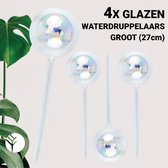 Goutteur d'eau Groots Verres Set de 4 pièces pour Plantes – Groot taille (27 cm) – Système d'arrosage automatique pour Plantes d'intérieur – Abreuvoir pour Plantes avec Système de goutte à goutte