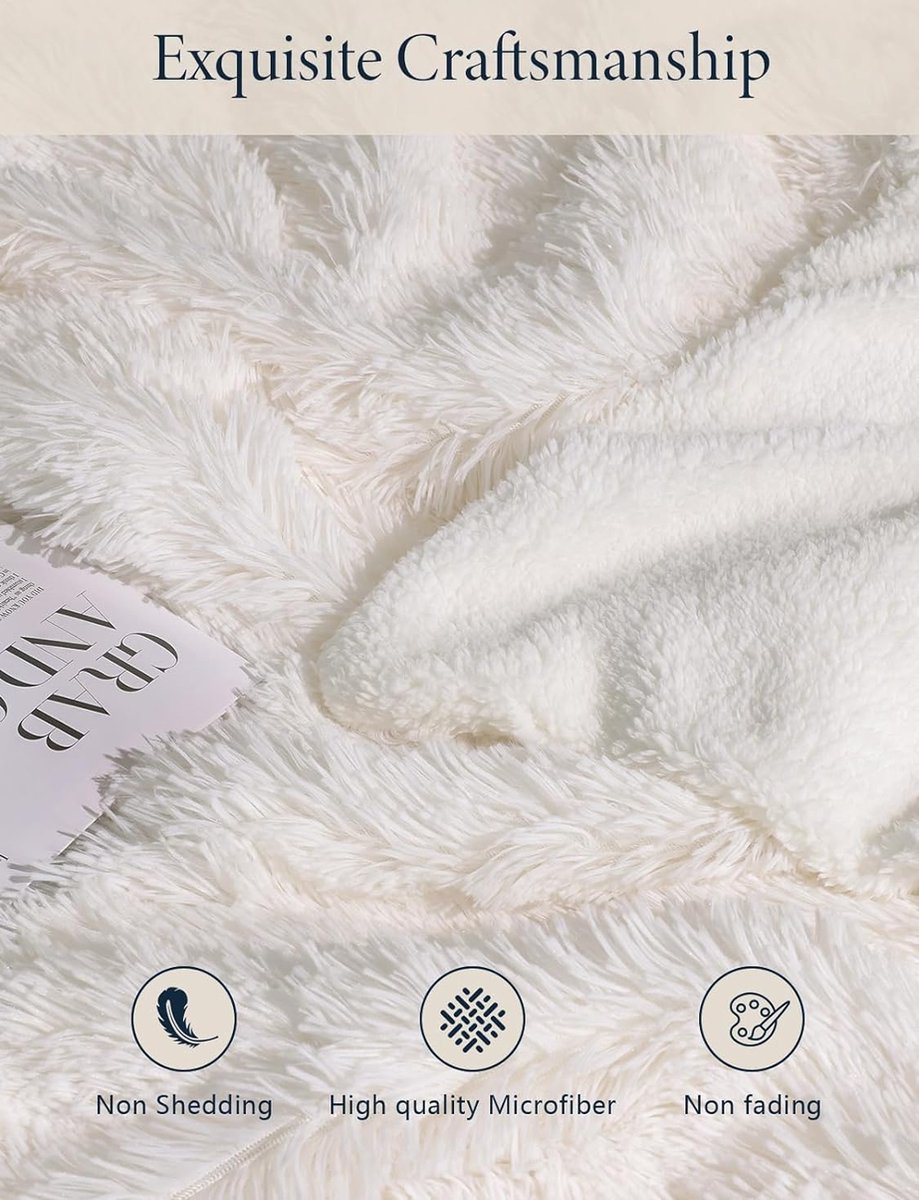 Paco Home Decoratieve Woonkamer Deken Knusse Sprei Wasbaar Sofa Deken Slaapkamer Shaggy Unicoloured Fluffy Zacht, Kleur:Antraciet, Maat:200x240cm