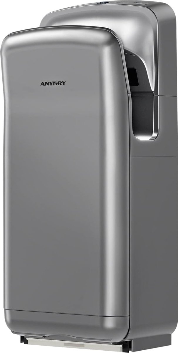 anydry 2005H Handdroger, Commerciële Elektrische Handdroger, met HEPA-filter, Super Krachtig, 7-10 Seconden om te Drogen, 1750-2050W (Zilver)