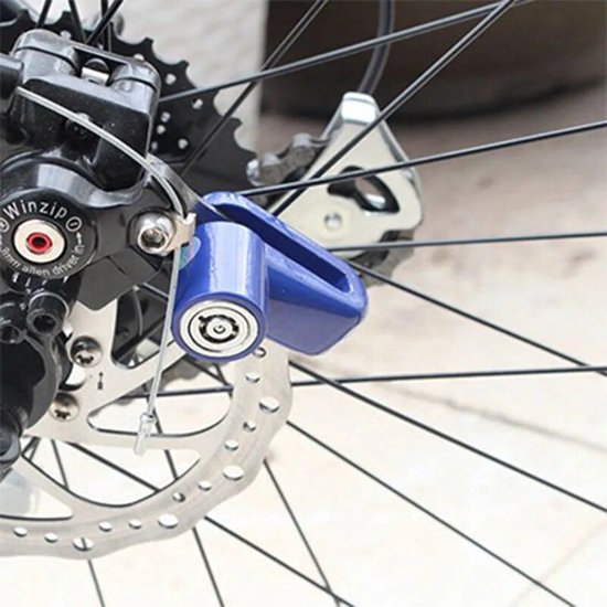 Anti-diefstal Slot Schijfrem Staaldraad Fiets Mountainbike Motorfiets van Merkloos — afbeelding 2