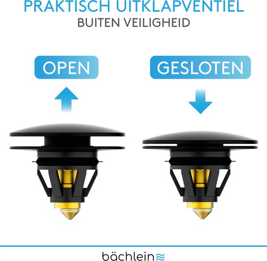 Messing pop-up afvoerventiel (Click and Clack) voor wastafel, badkamer, afvoer, reserveonderdeel Messing pop-up afvoerventiel (Click and Clack) voor wastafel, badkamer, afvoer, reserveonderdeel
