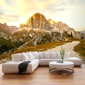 Fotobehangkoning - Behang - Vliesbehang - Fotobehang Dolomieten - Bergen - Berglandschap - Beautiful Dolomites - 350 x 245 cm