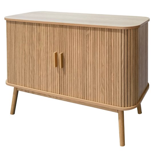 CALICOSY - Buffet Houten decor met 2 schuifdeuren 110x39x75cm