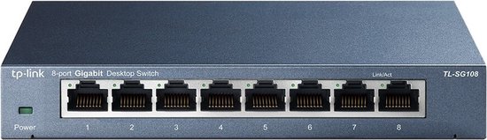 TP-Link TL-SG108 - Netwerk Switch - Unmanaged - 8 poorten
