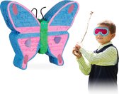 relaxdays Pinata vlinder - piñata - bont - kinderfeestje - om op te hangen