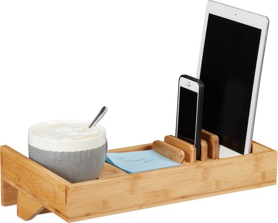 lood bedelaar Hoofd Relaxdays bedplank bamboe - nachtkastje aan bed - nachtplank - bedtafel -  hangend aan bed | bol.com