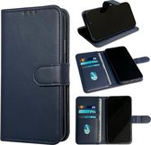 Casemania Hoesje Geschikt voor Samsung Galaxy S24 Blauw - Portemonnee Book Case - Kaarthouder & Magneetlipje
