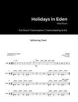 Full Album Drum Transcriptions - Marillion - Holidays in Eden