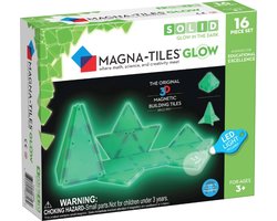 foto van Magna Tiles - 16 stuks Glow in the Dark - Constructiespeelgoed