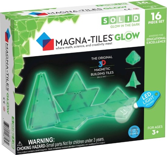 MagnaTiles Glow in the dark 16 stuks van MagnaTiles — afbeelding 2