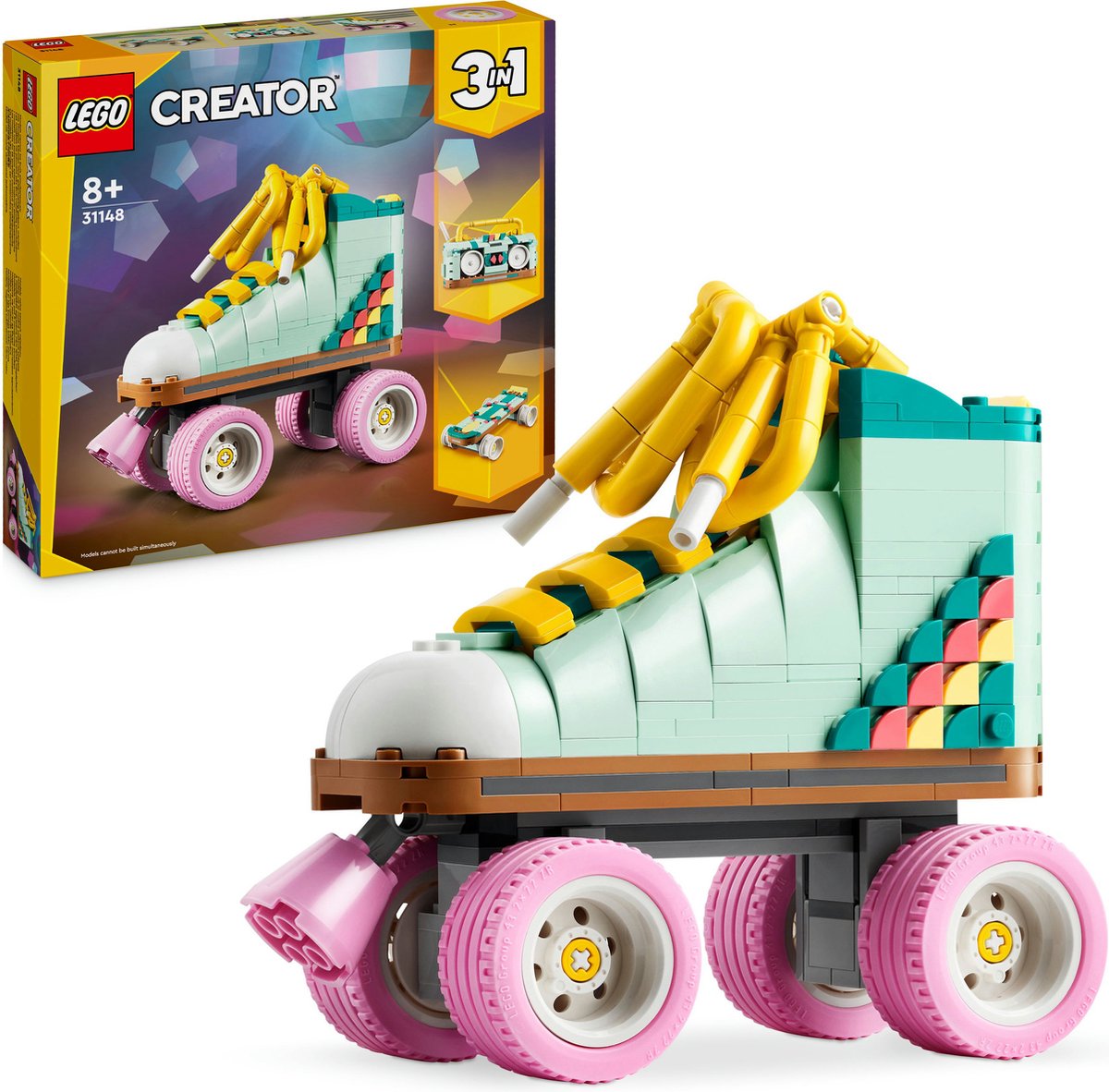 LEGO 31148 Creator 3in1 Retro rolschaats met Mini Skateboard en Gettoblaster Radio Speelgoed — afbeelding 23