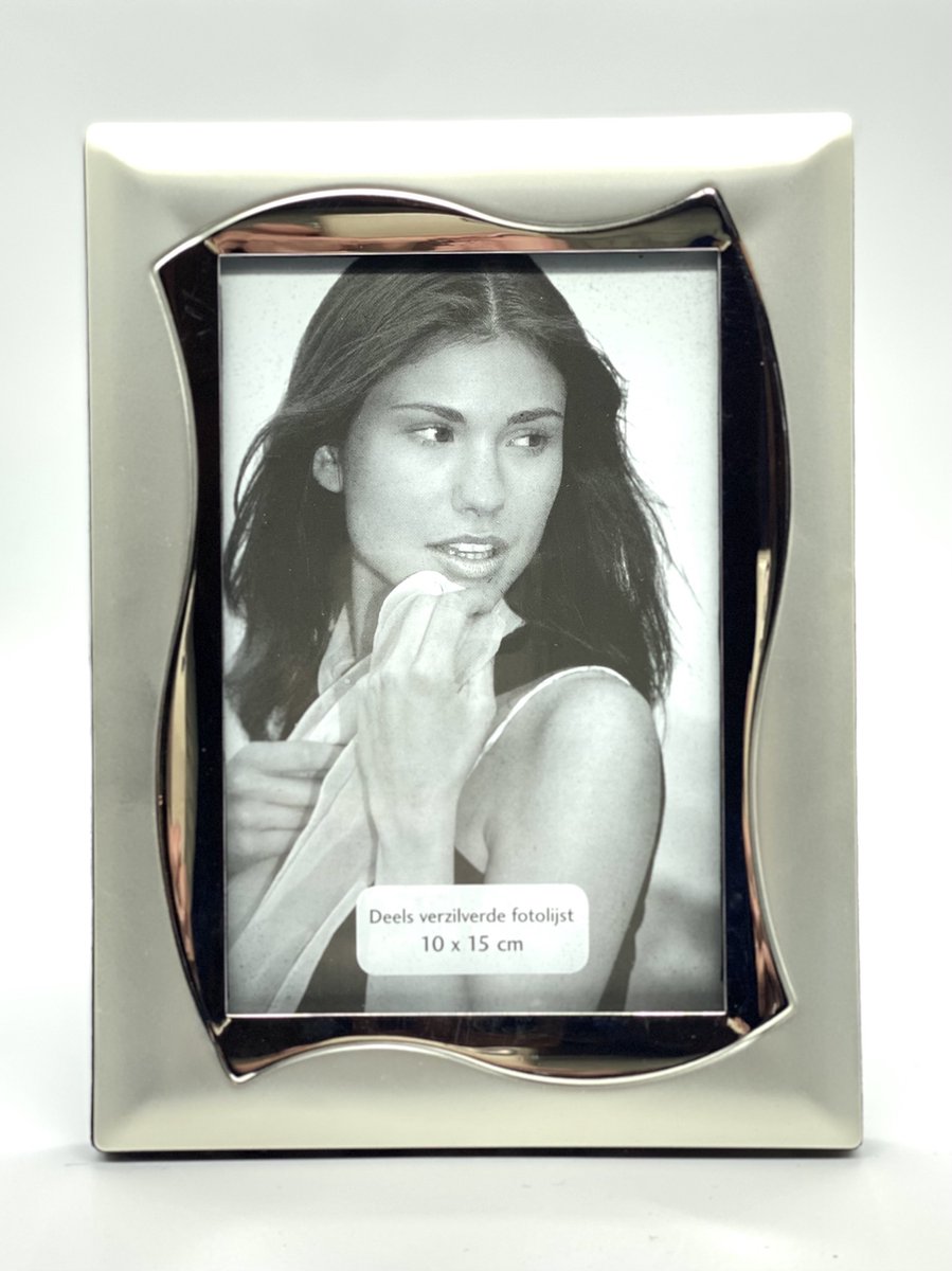 Henzo Fotolijst zilver 10 x 15cm - deels verzilverde fotolijst
