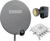 Schwaiger SPI9961SET5 Satellietset zonder receiver Aantal gebruikers: 8 80 cm