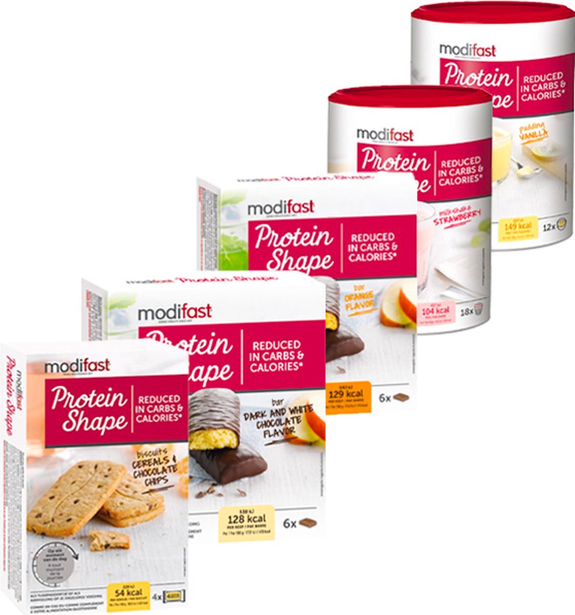 Bol.com Modifast | Mix Protein Shape | Voordeelpakket | 5 x Modifast Protein Shape product aanbieding