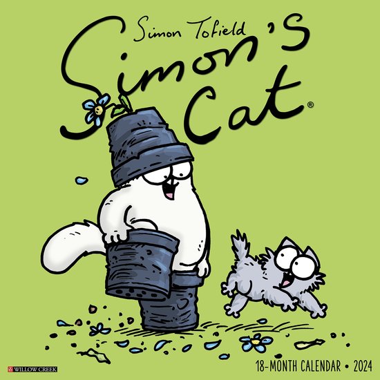 Simon's Cat 2024 12 X 12 Wall Calendar, Willow Creek 9781549235405