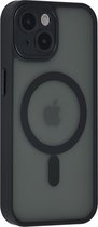 Multimédia et Accessoires de vêtements pour bébé Magsafe & Lens Protector TPU Back Cover Case pour Apple iPhone 15 - Zwart - Plastique souple - Siliconen - Plastique dur - Coque souple - Flexible