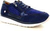 Hafjes | Modena | Blauw | Sneaker met rits | Maat 36