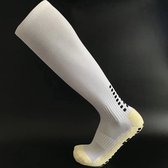 New Age Devi - Grip Chaussettes Voetbal \ Wit \ Chaussettes de sport \ Anti-ampoules \ Taille 44