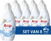 Bol.com Robijn Klein & Krachtig Classics Vloeibaar Wasmiddel - Stralend Wit - met Care Serum - 8 x 19 wasbeurten aanbieding