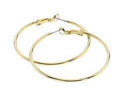 Behave - Oorbellen - Oorringen - Dames - Goudkleur - Tijdloos & Elegant - Hoop Earrings - 5 cm