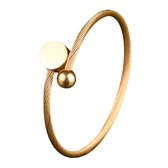 Marama - armband Nova - bangle - damesarmband - RVS - gold plated - nikkelvrij