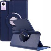 360 Rotating Book Case - Geschikt voor Xiaomi Redmi Pad SE Hoesje - Blauw